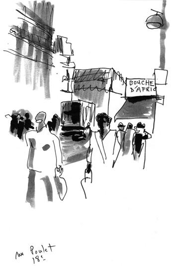 Croquis rue Poulet Paris